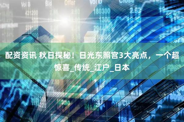配资资讯 秋日探秘！日光东照宫3大亮点，一个超惊喜_传统_江户_日本